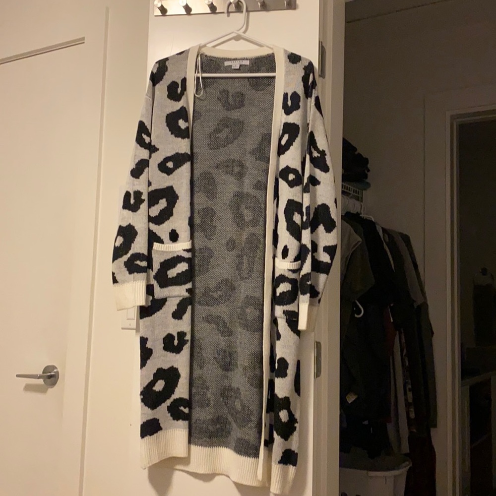 Printed cardigan